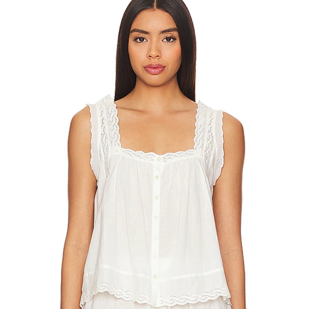 THE GREAT Eyelet Tank XS